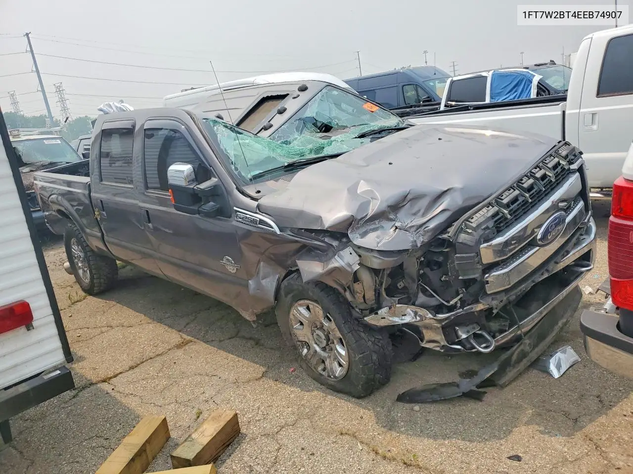 2014 Ford F250 Super Duty VIN: 1FT7W2BT4EEB74907 Lot: 61230926