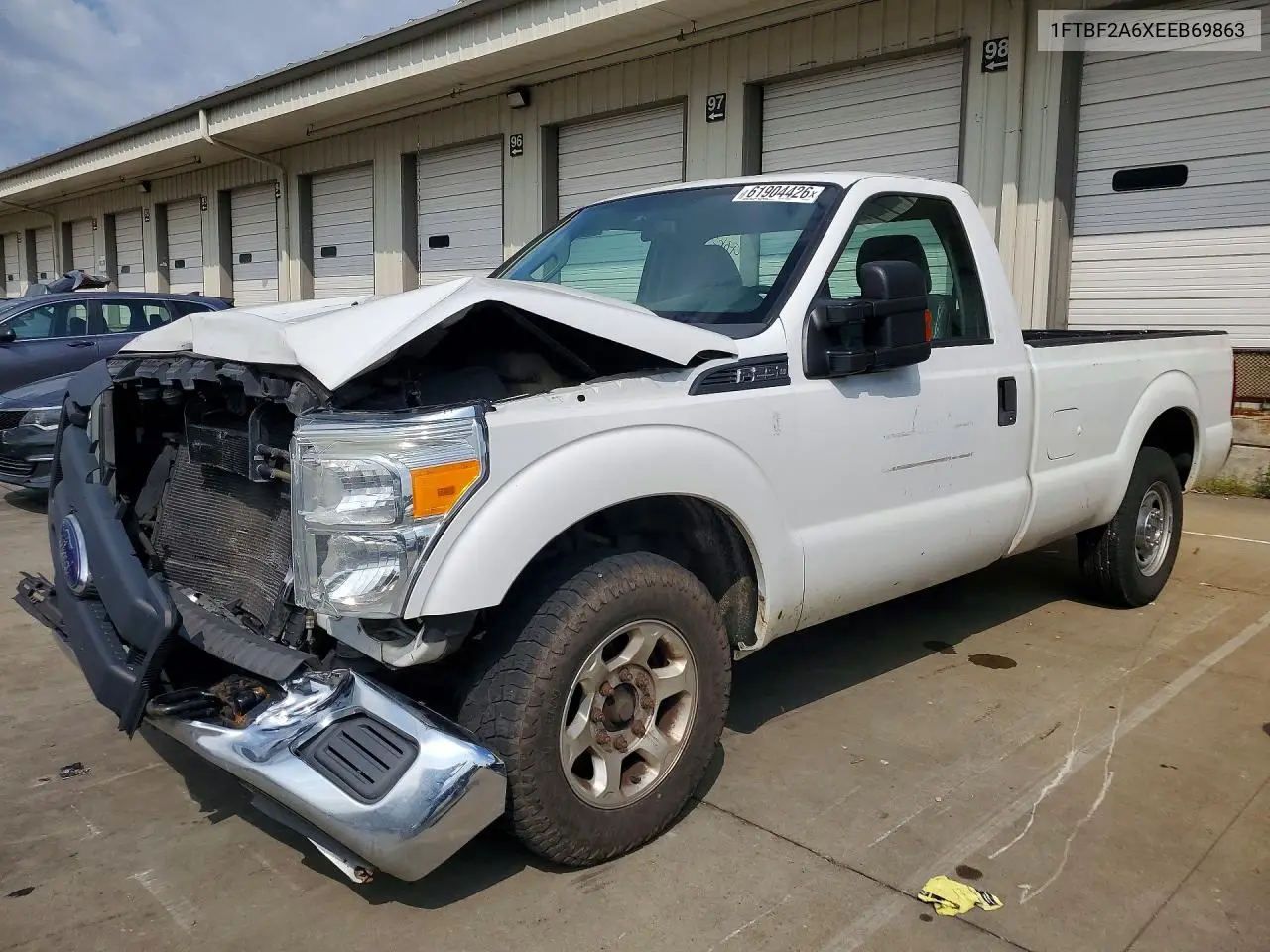 2014 Ford F250 Super Duty VIN: 1FTBF2A6XEEB69863 Lot: 61904426