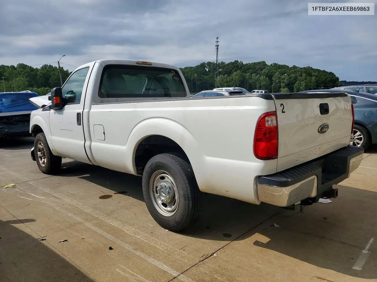 2014 Ford F250 Super Duty VIN: 1FTBF2A6XEEB69863 Lot: 61904426