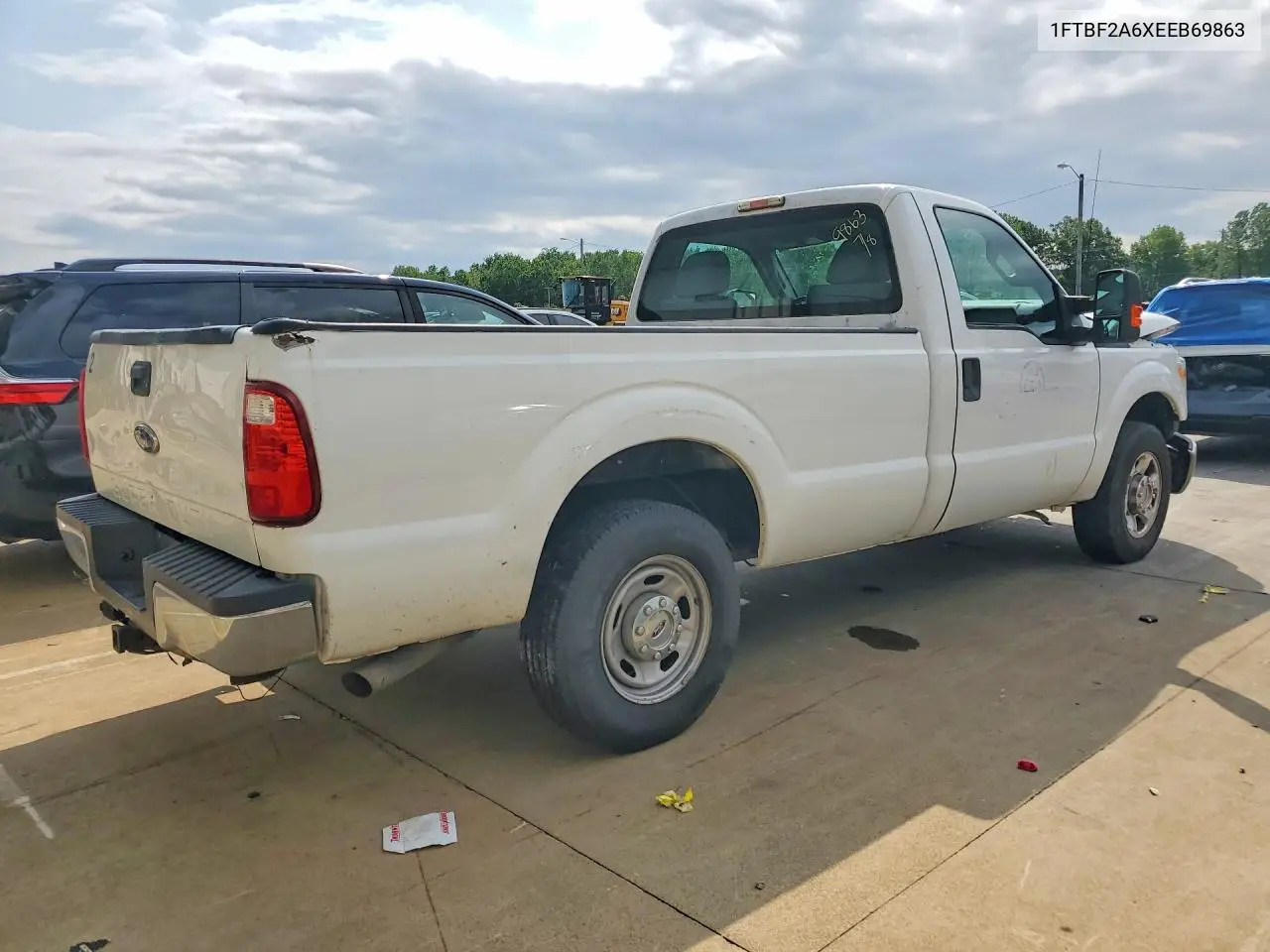 2014 Ford F250 Super Duty VIN: 1FTBF2A6XEEB69863 Lot: 61904426
