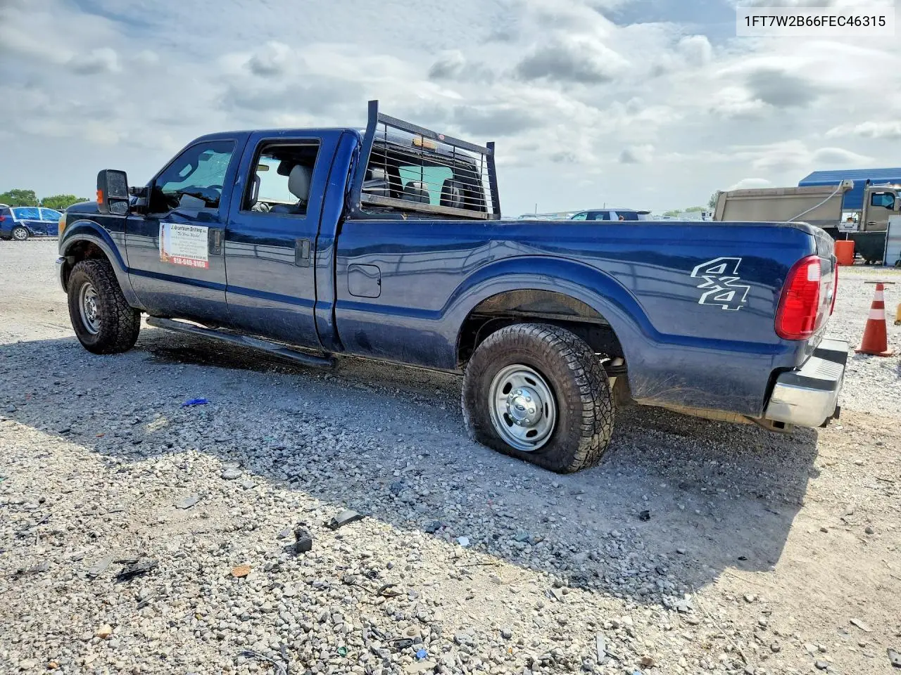 2015 Ford F250 Super Duty VIN: 1FT7W2B66FEC46315 Lot: 60945266