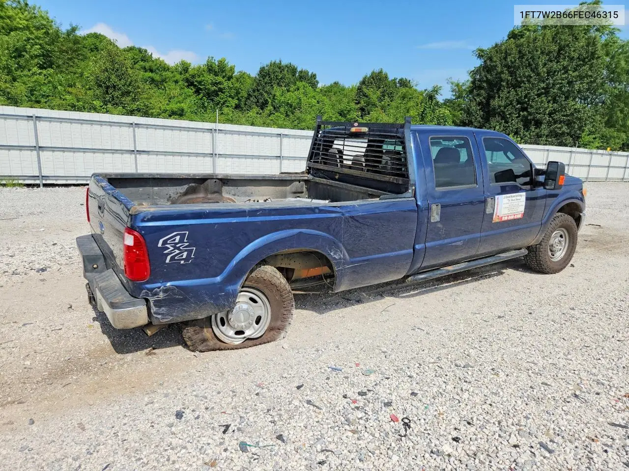 2015 Ford F250 Super Duty VIN: 1FT7W2B66FEC46315 Lot: 60945266