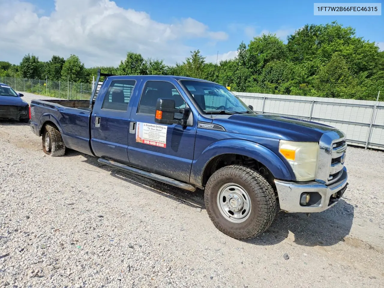2015 Ford F250 Super Duty VIN: 1FT7W2B66FEC46315 Lot: 60945266