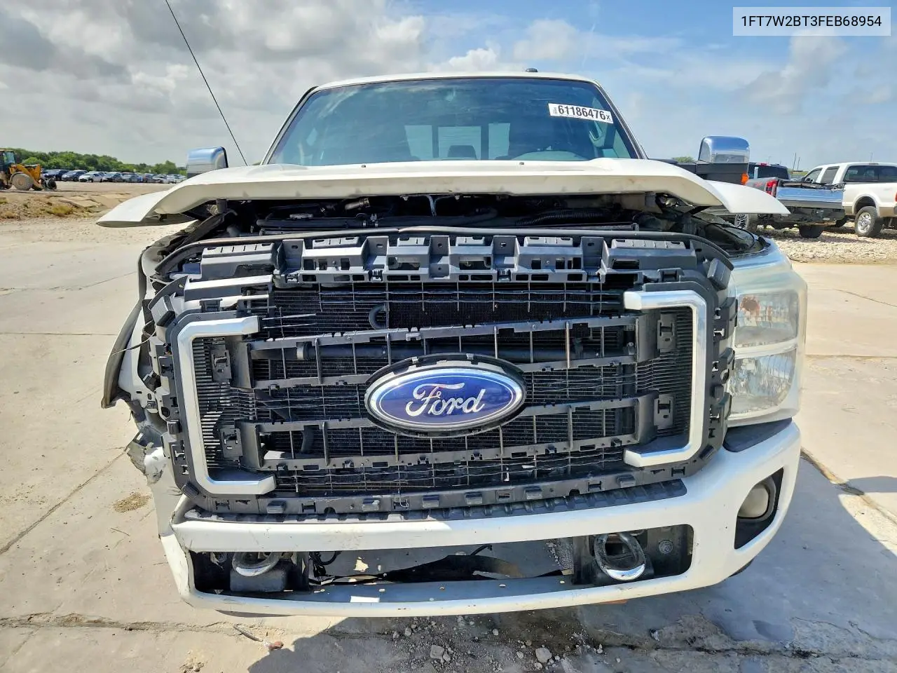 2015 Ford F250 Super Duty VIN: 1FT7W2BT3FEB68954 Lot: 61186476
