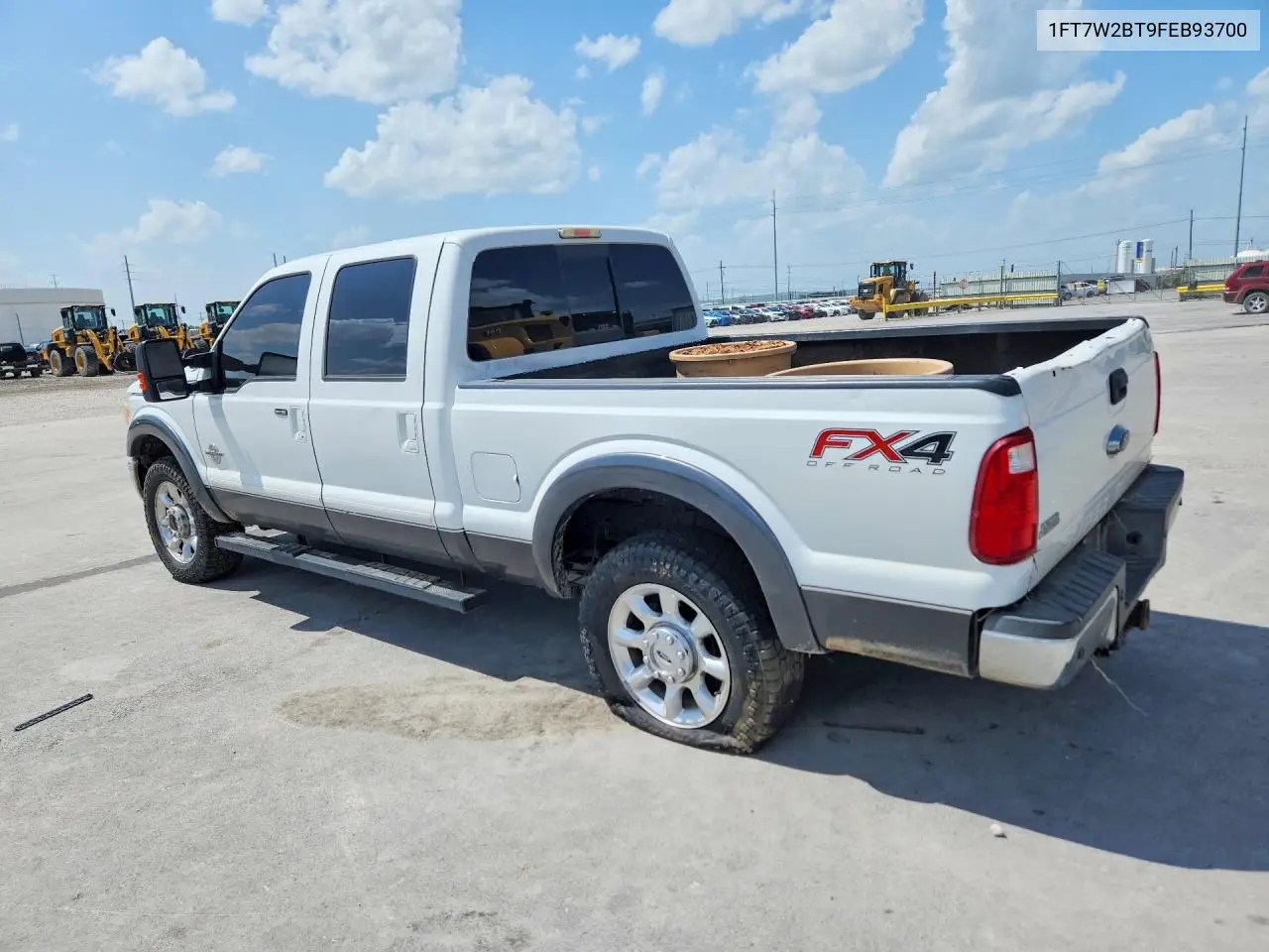 2015 Ford F250 Super Duty VIN: 1FT7W2BT9FEB93700 Lot: 61531156