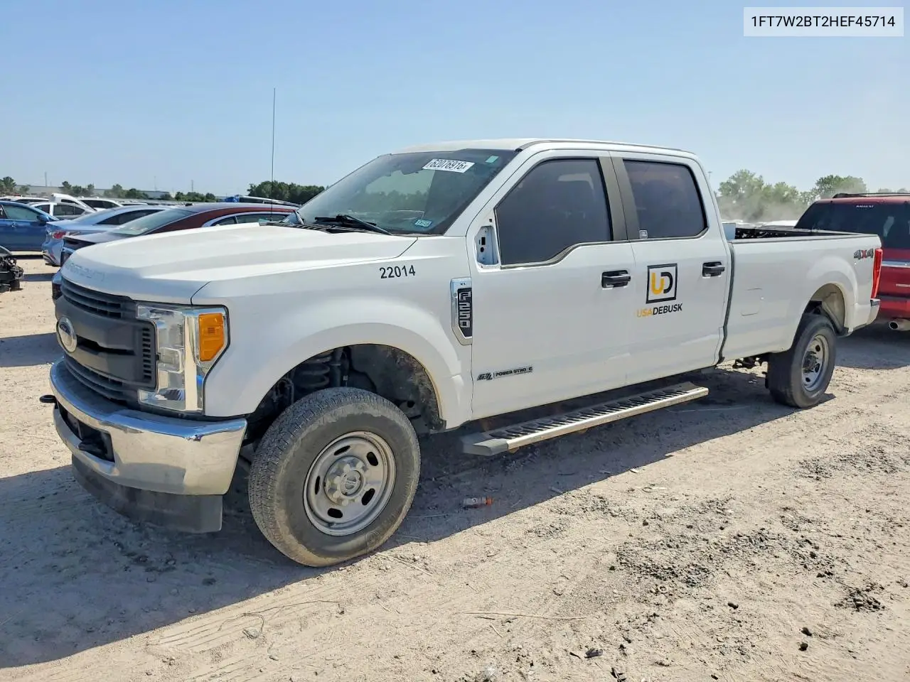 2017 Ford F250 Super Duty VIN: 1FT7W2BT2HEF45714 Lot: 62076916