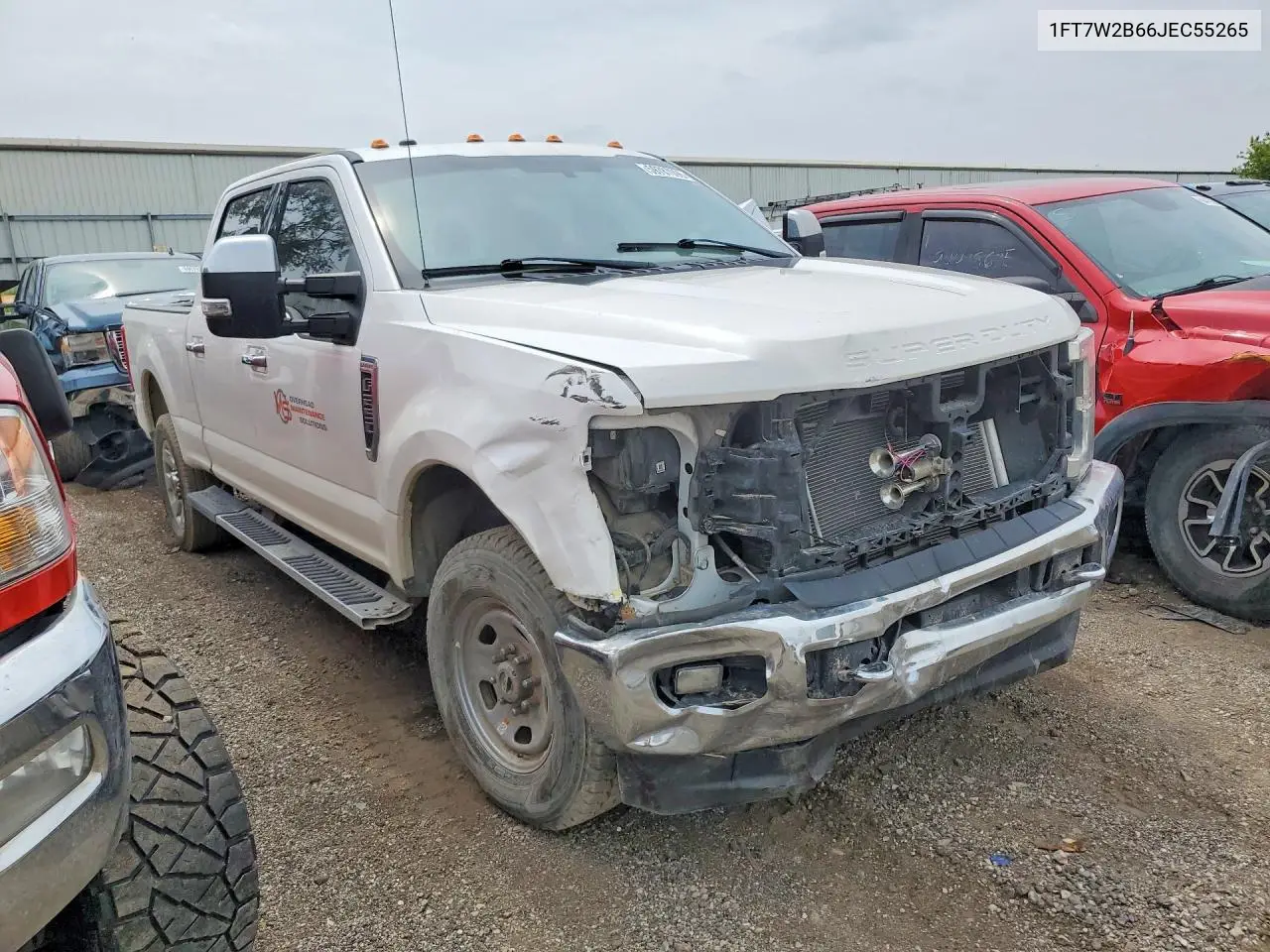 2018 Ford F250 Super Duty VIN: 1FT7W2B66JEC55265 Lot: 59787096