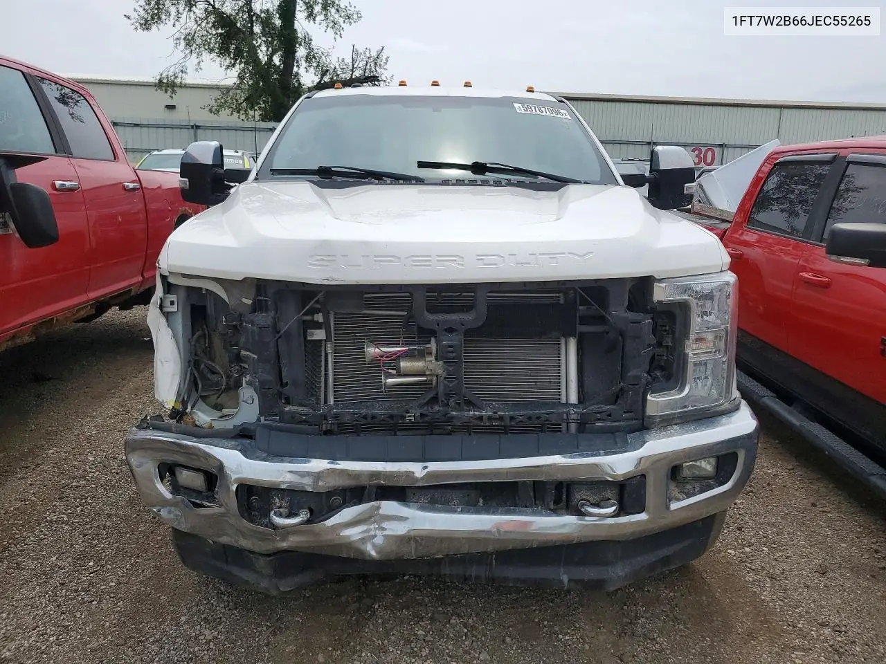 2018 Ford F250 Super Duty VIN: 1FT7W2B66JEC55265 Lot: 59787096