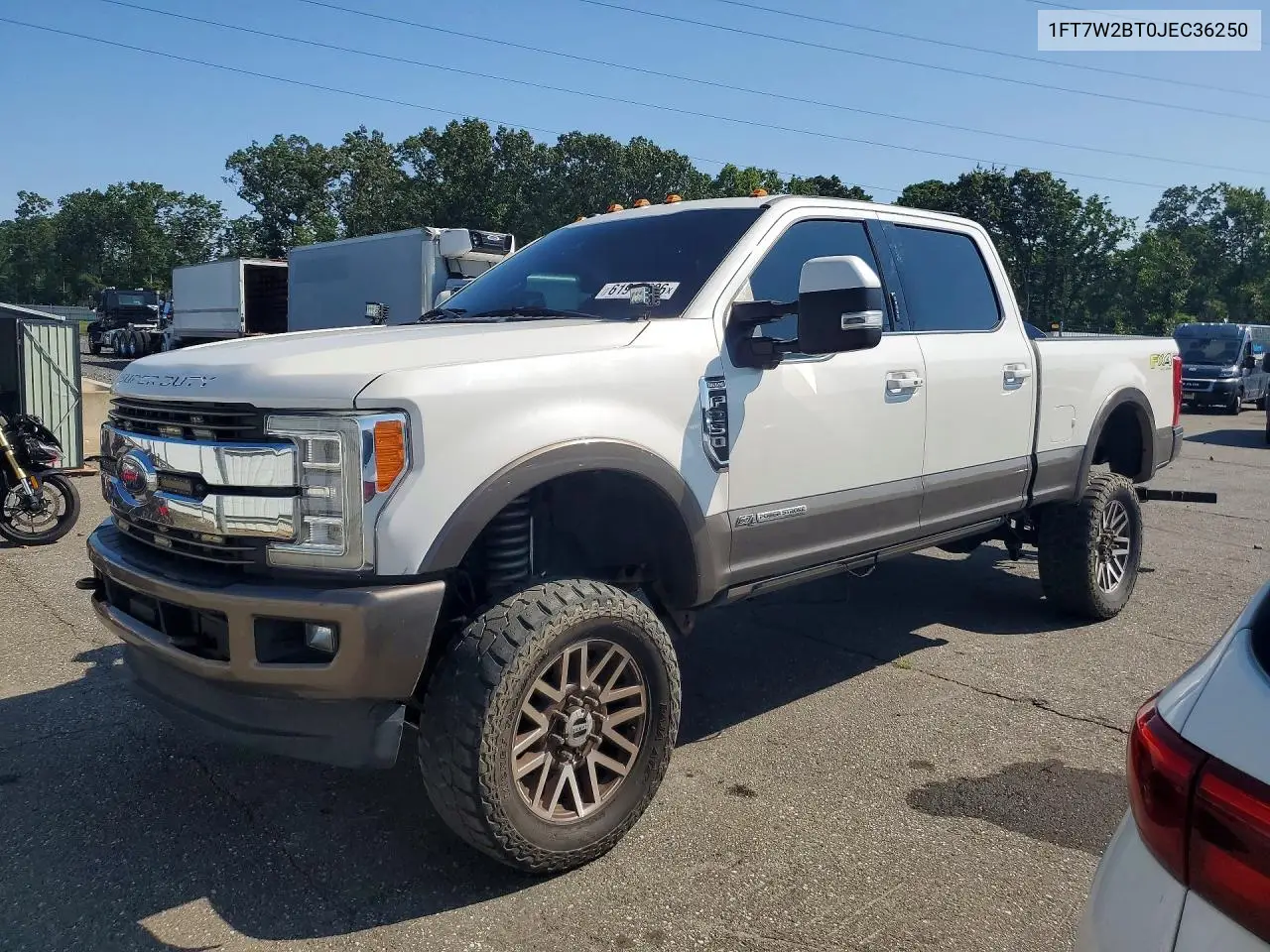 2018 Ford F250 Super Duty VIN: 1FT7W2BT0JEC36250 Lot: 61913096