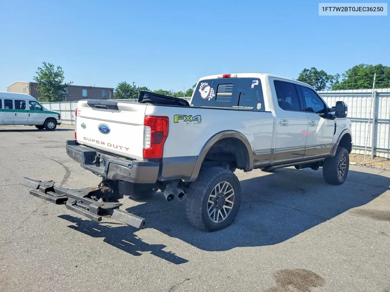 2018 Ford F250 Super Duty VIN: 1FT7W2BT0JEC36250 Lot: 61913096