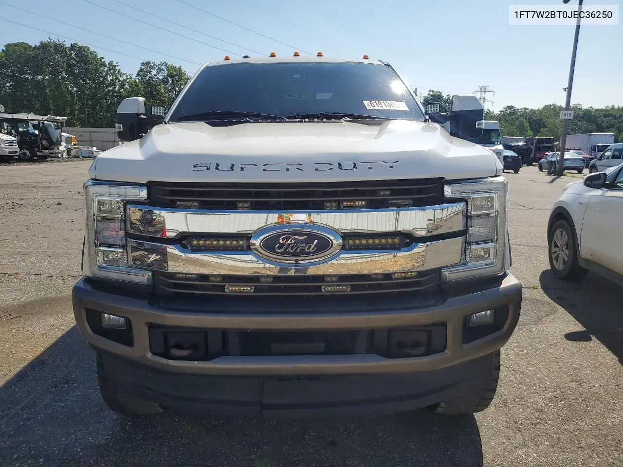 2018 Ford F250 Super Duty VIN: 1FT7W2BT0JEC36250 Lot: 61913096