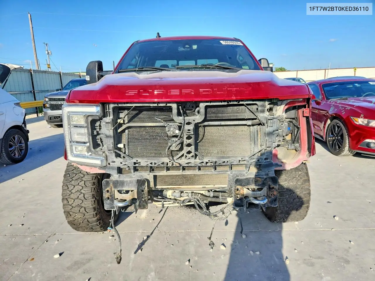 2019 Ford F250 Super Duty VIN: 1FT7W2BT0KED36110 Lot: 56048846