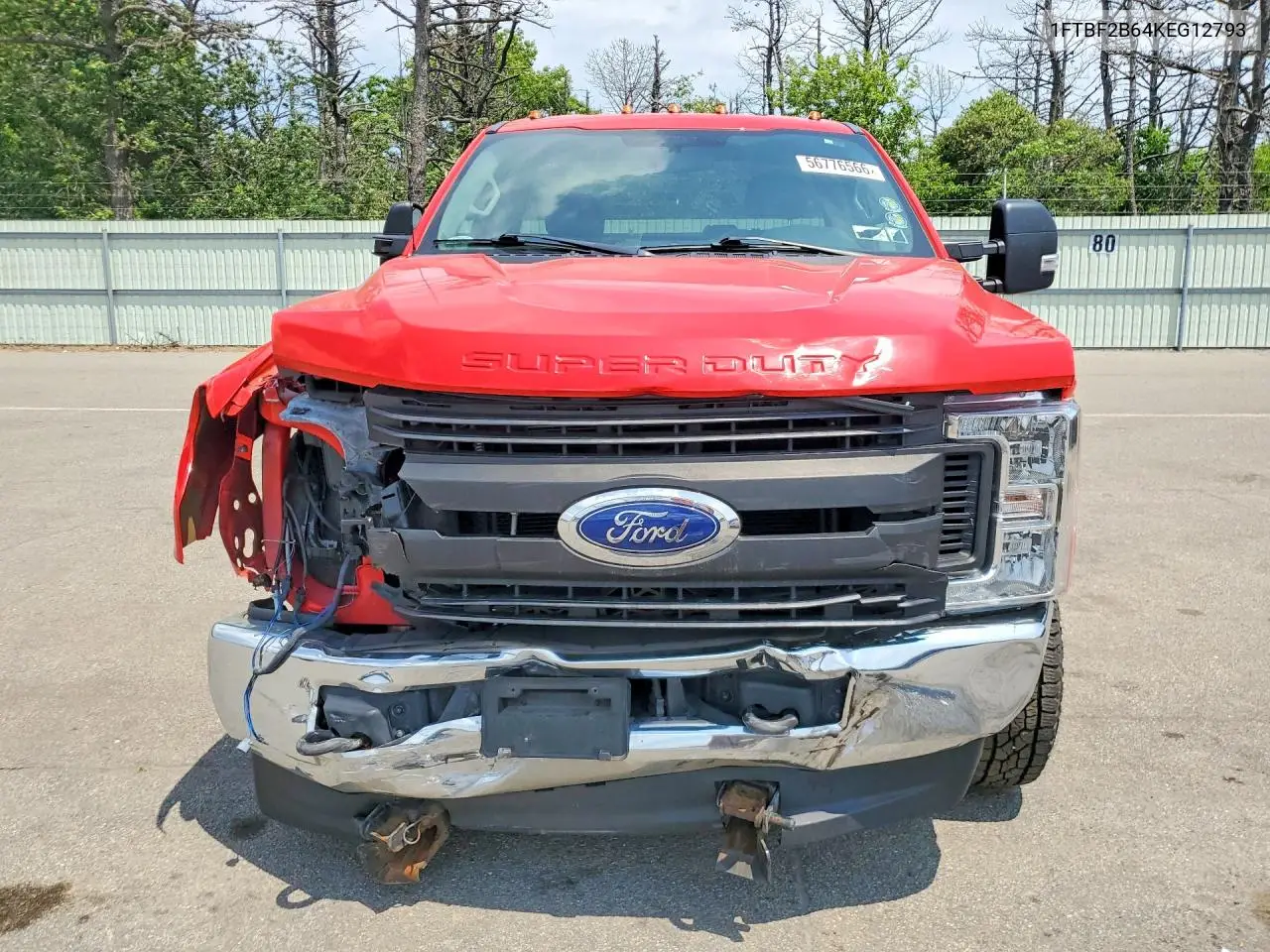 2019 Ford F250 Super Duty VIN: 1FTBF2B64KEG12793 Lot: 56776566