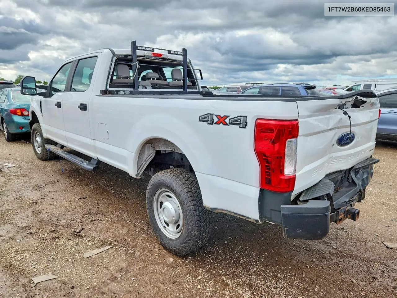 2019 Ford F250 Super Duty VIN: 1FT7W2B60KED85463 Lot: 57132196