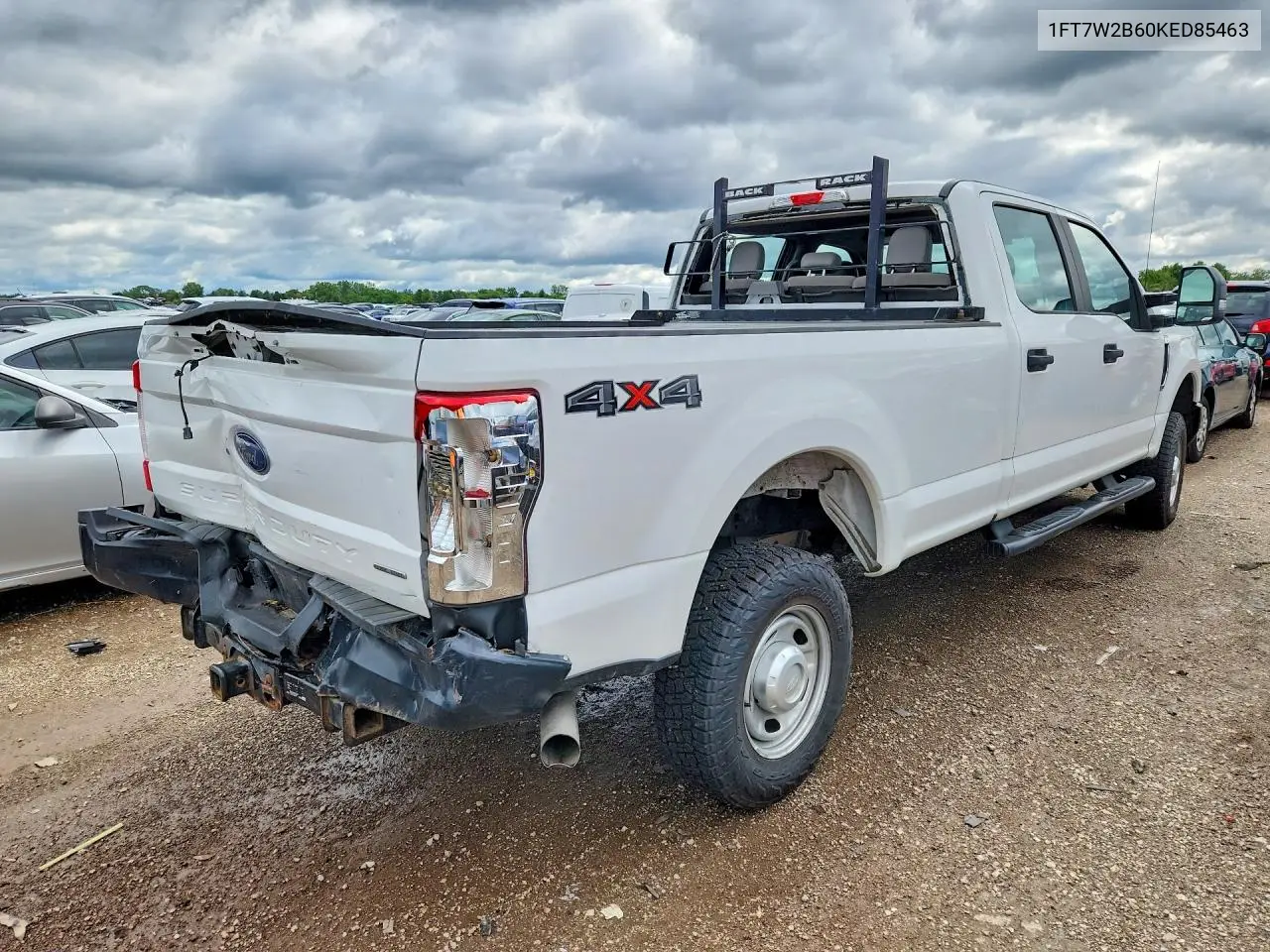 2019 Ford F250 Super Duty VIN: 1FT7W2B60KED85463 Lot: 57132196