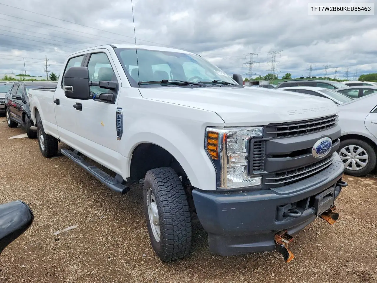 2019 Ford F250 Super Duty VIN: 1FT7W2B60KED85463 Lot: 57132196