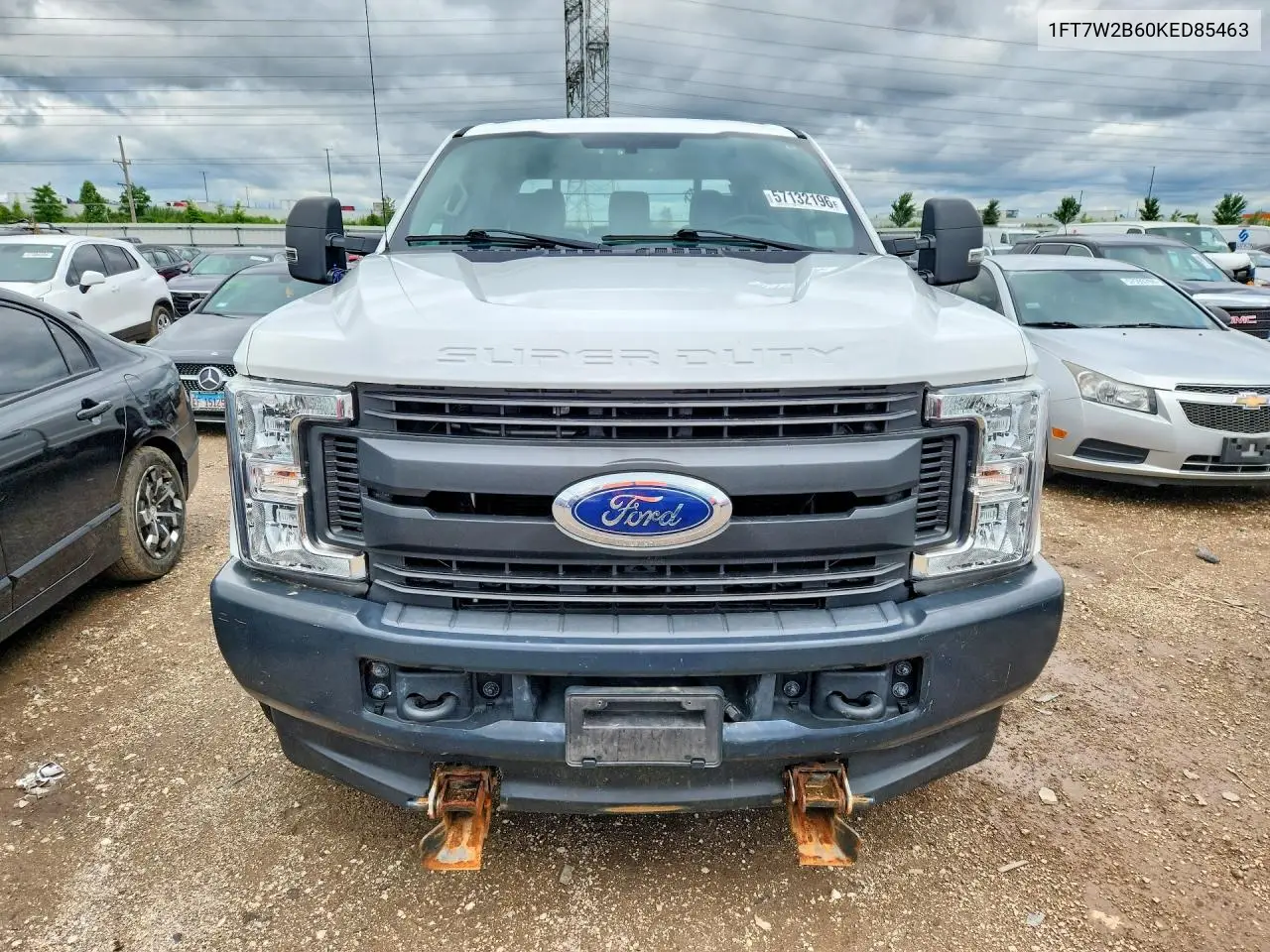 2019 Ford F250 Super Duty VIN: 1FT7W2B60KED85463 Lot: 57132196