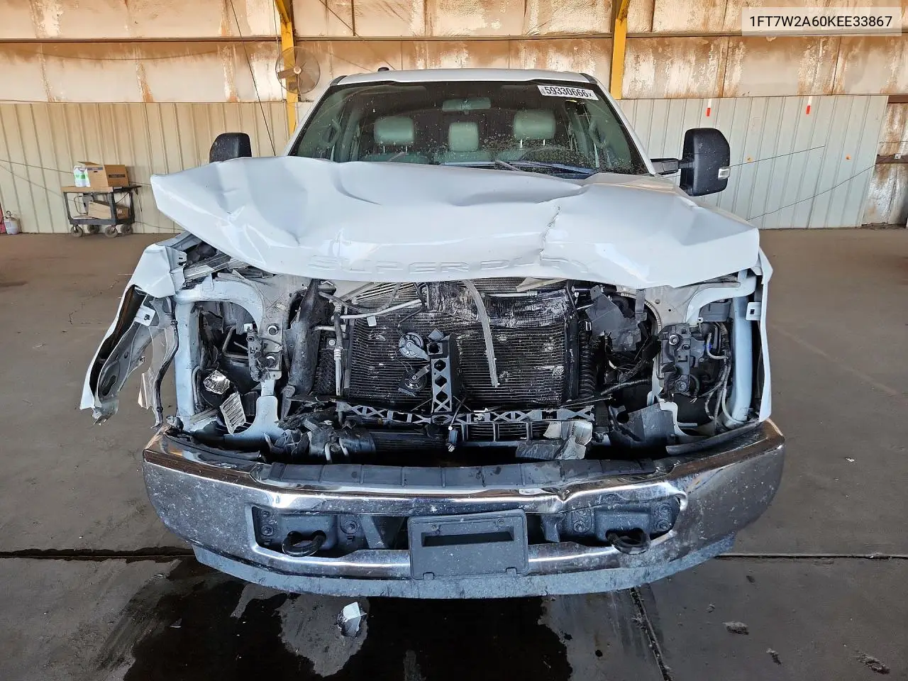 2019 Ford F250 Super Duty VIN: 1FT7W2A60KEE33867 Lot: 59330666