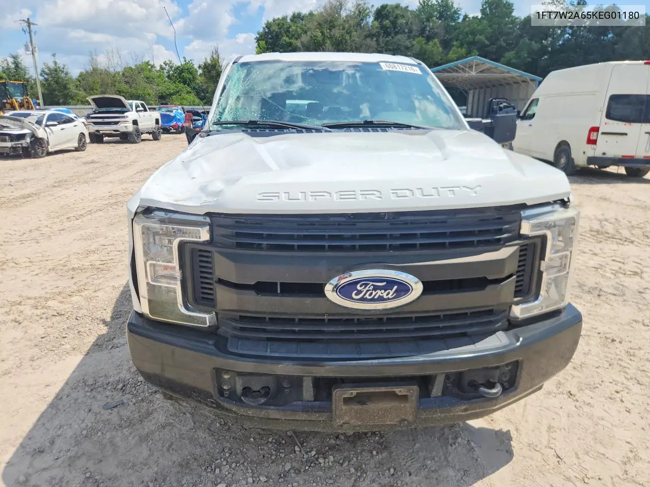 2019 Ford F250 Super Duty VIN: 1FT7W2A65KEG01180 Lot: 60817216