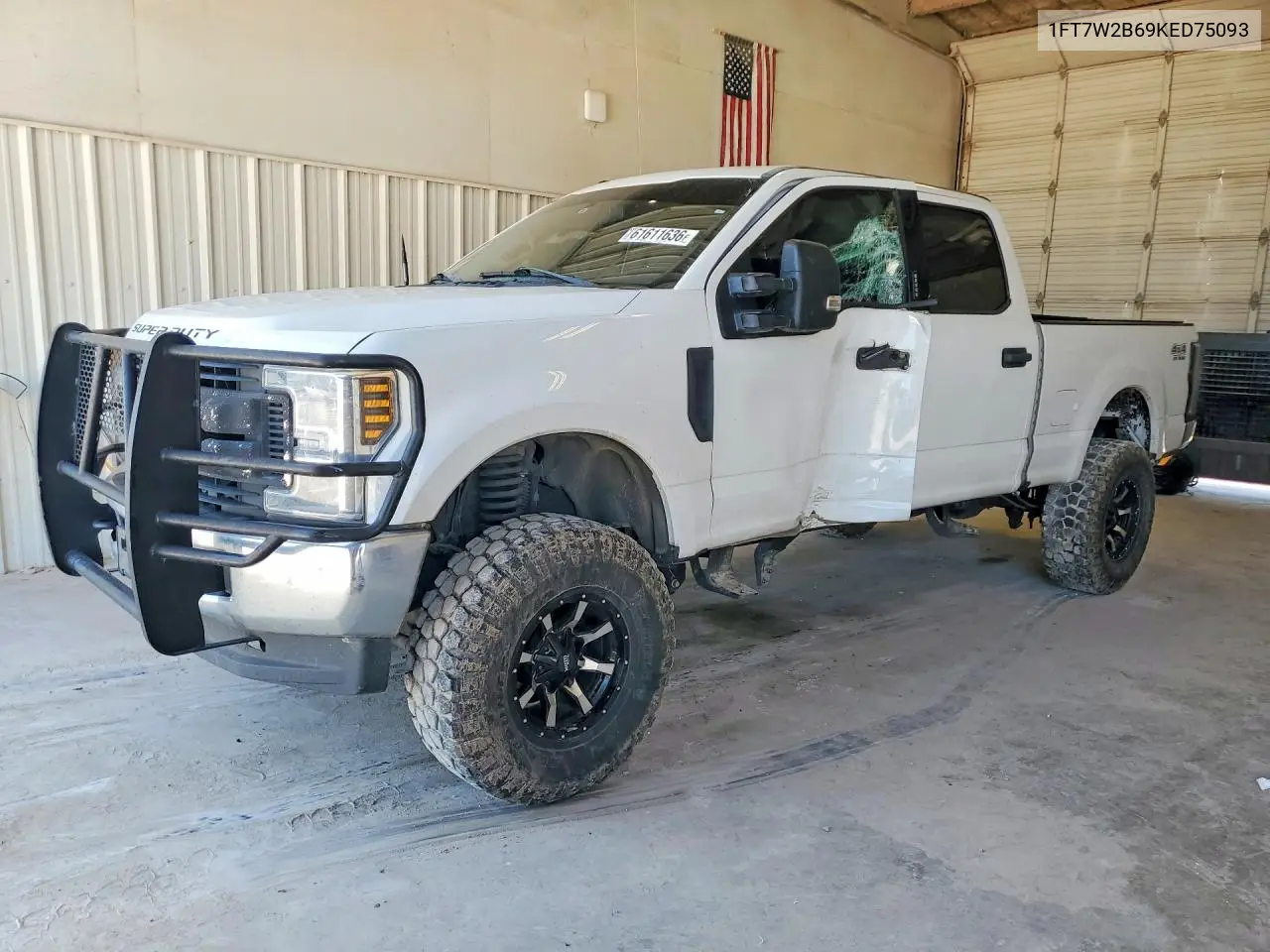 2019 Ford F250 Super Duty VIN: 1FT7W2B69KED75093 Lot: 61611636