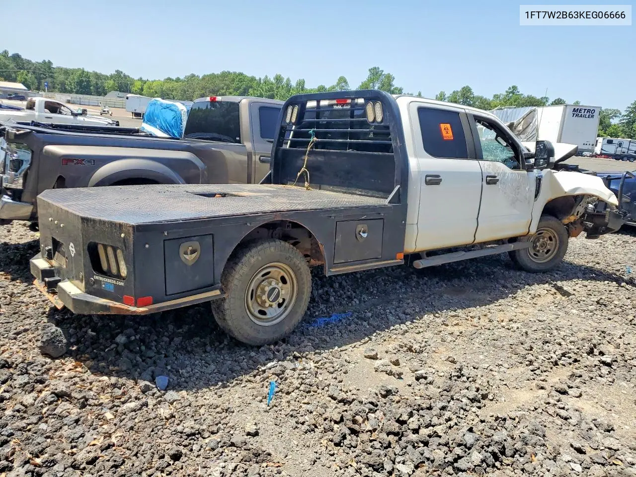 2019 Ford F250 Super Duty VIN: 1FT7W2B63KEG06666 Lot: 61754046