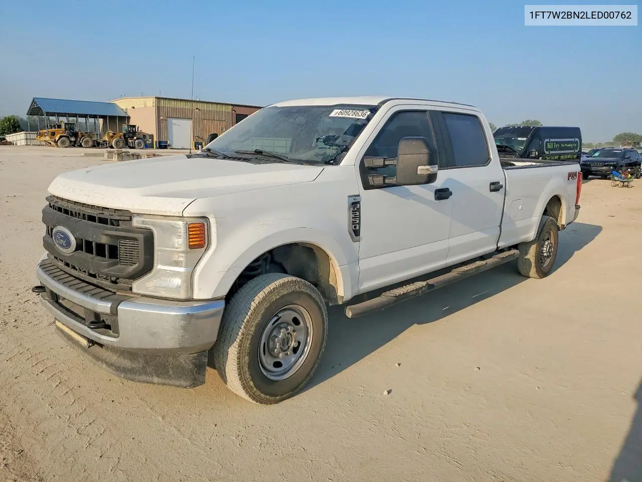 2020 Ford F250 Super Duty VIN: 1FT7W2BN2LED00762 Lot: 60928636