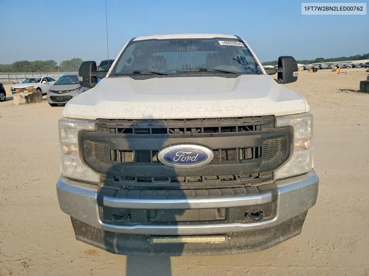 2020 Ford F250 Super Duty VIN: 1FT7W2BN2LED00762 Lot: 60928636