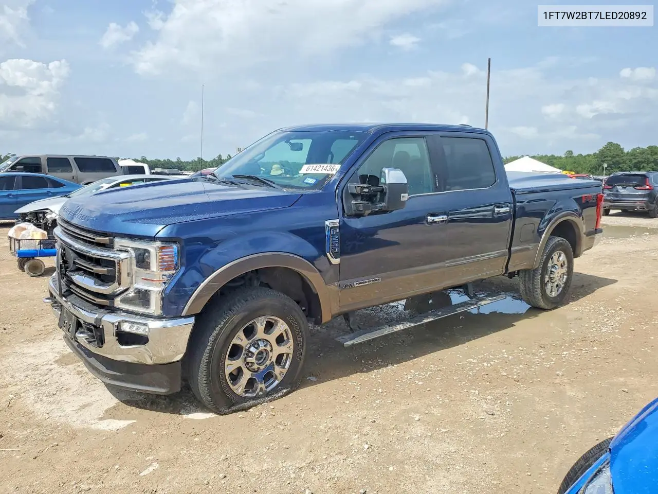 2020 Ford F250 Super Duty VIN: 1FT7W2BT7LED20892 Lot: 61421436