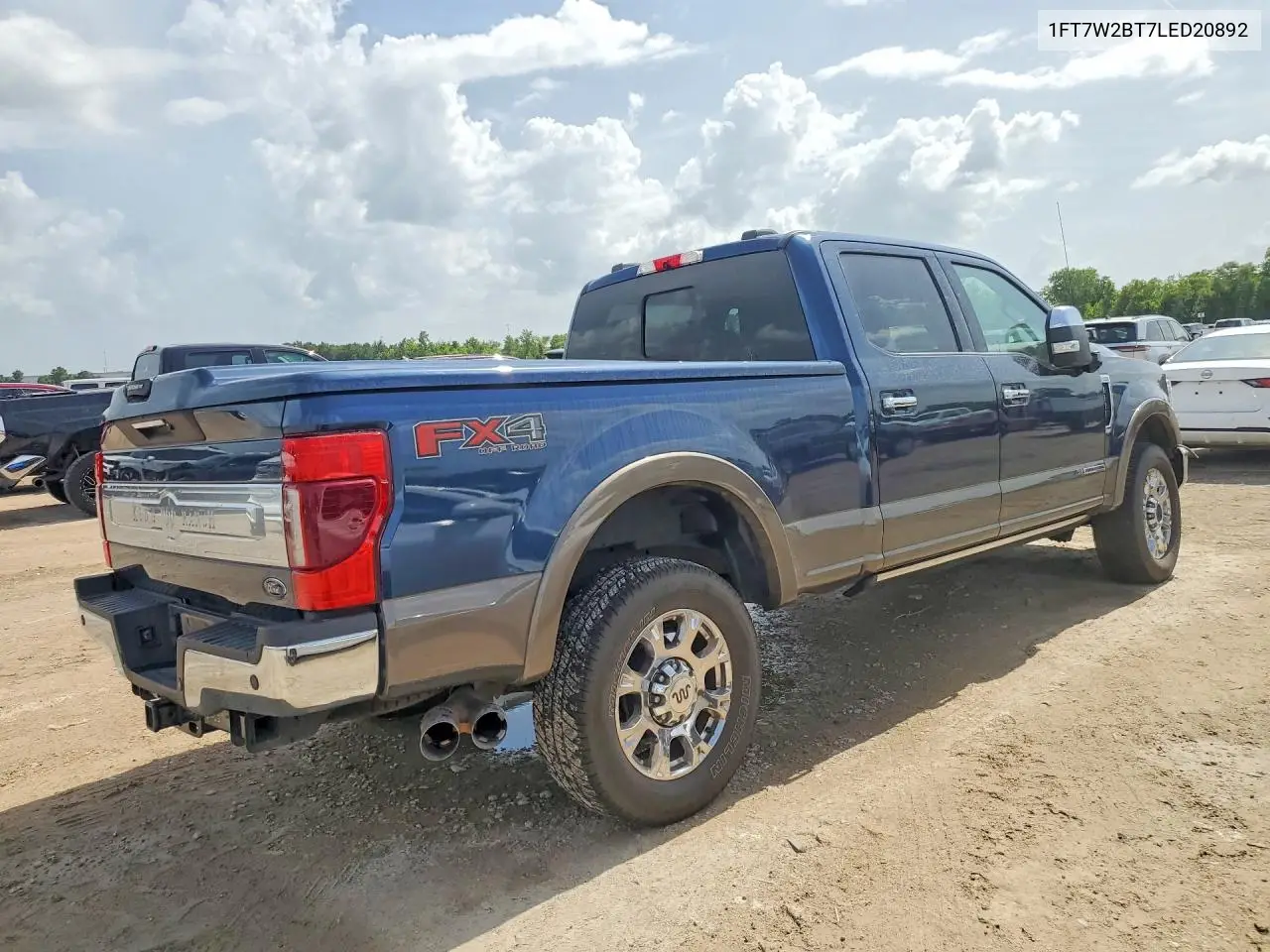 2020 Ford F250 Super Duty VIN: 1FT7W2BT7LED20892 Lot: 61421436