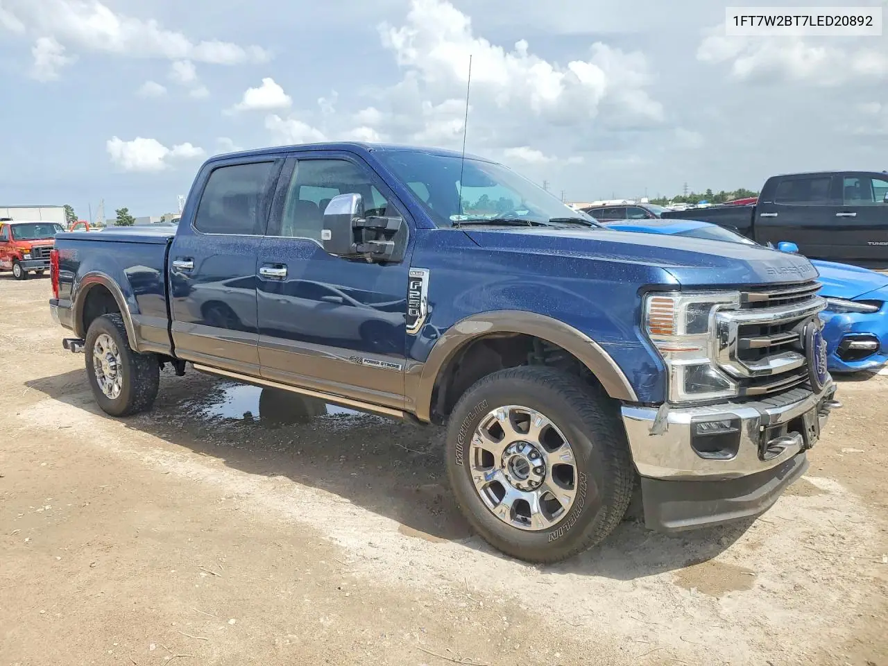 2020 Ford F250 Super Duty VIN: 1FT7W2BT7LED20892 Lot: 61421436