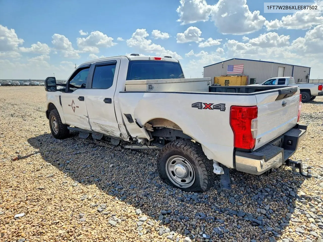 2020 Ford F250 Super Duty VIN: 1FT7W2B6XLEE87502 Lot: 62104656