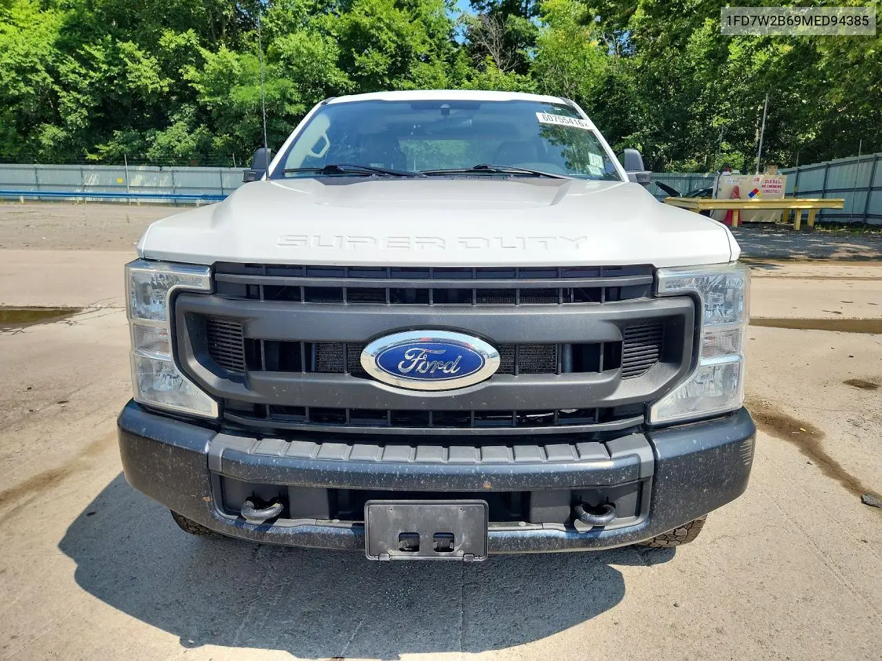 2021 Ford F250 Super Duty VIN: 1FD7W2B69MED94385 Lot: 60755416
