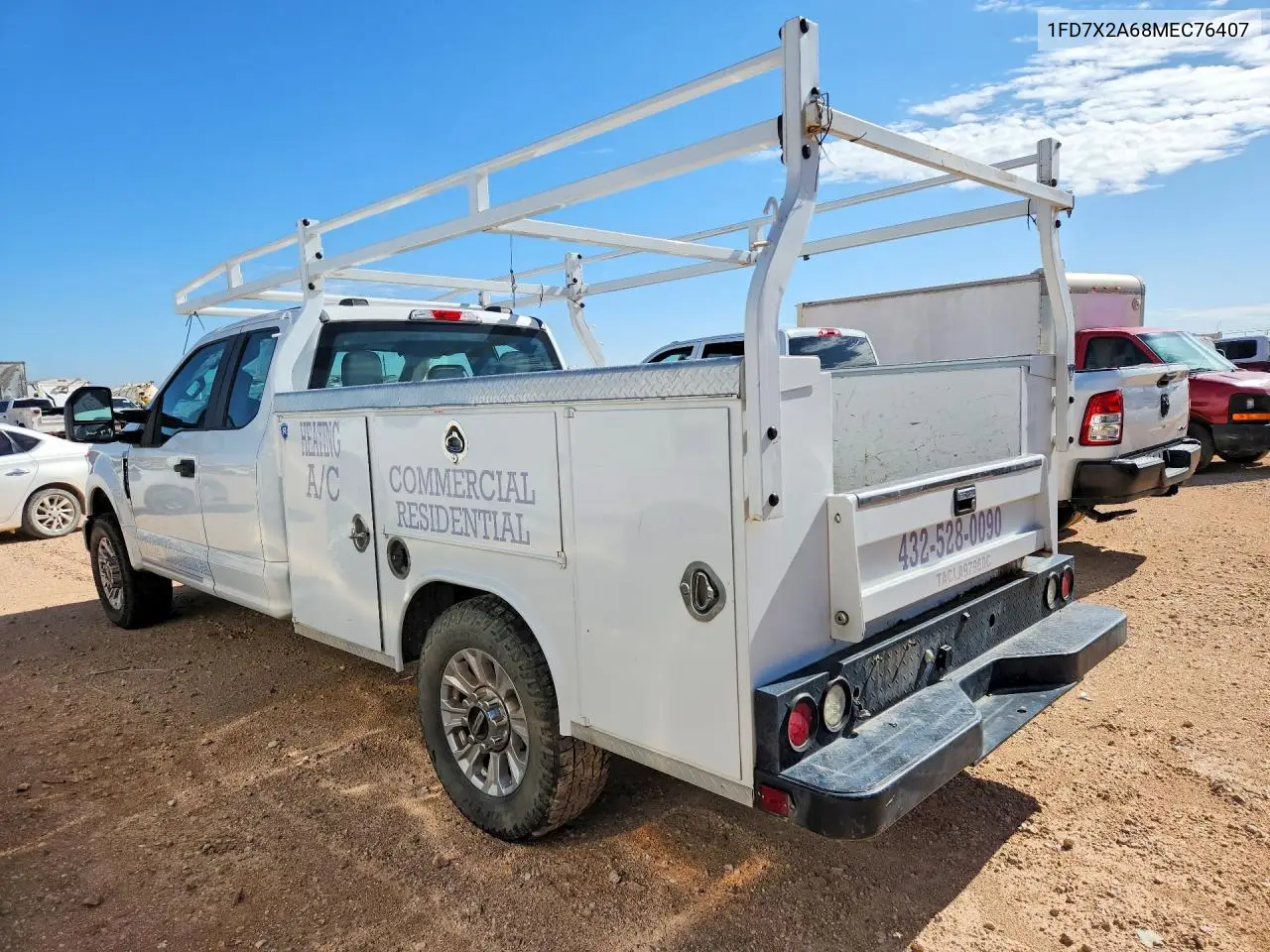 2021 Ford F250 Super Duty VIN: 1FD7X2A68MEC76407 Lot: 61051866