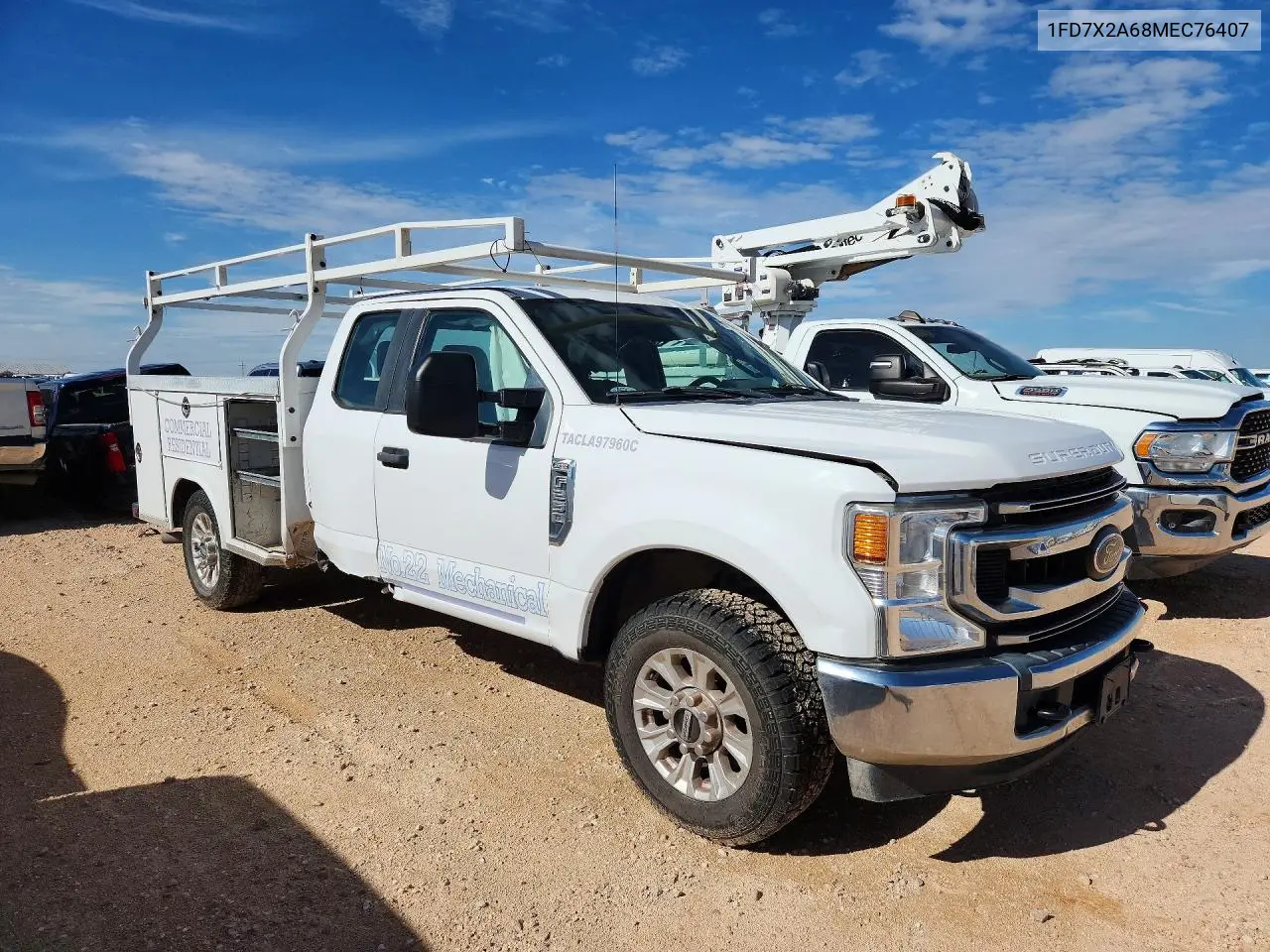 2021 Ford F250 Super Duty VIN: 1FD7X2A68MEC76407 Lot: 61051866
