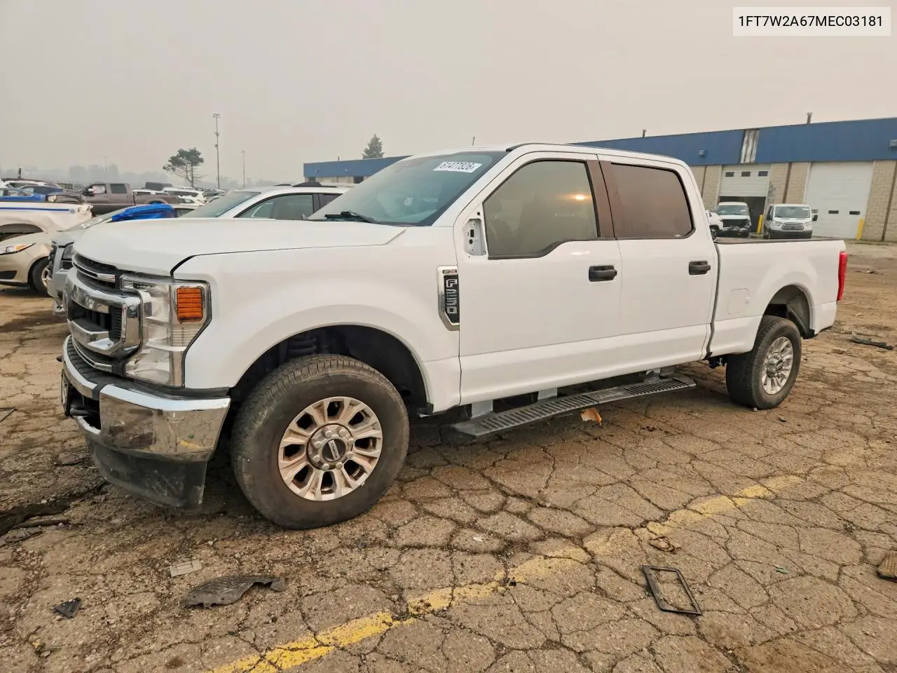 2021 Ford F250 Super Duty VIN: 1FT7W2A67MEC03181 Lot: 61477826