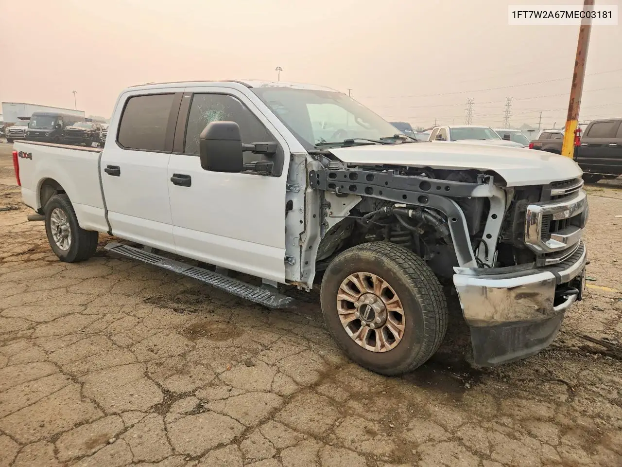 2021 Ford F250 Super Duty VIN: 1FT7W2A67MEC03181 Lot: 61477826