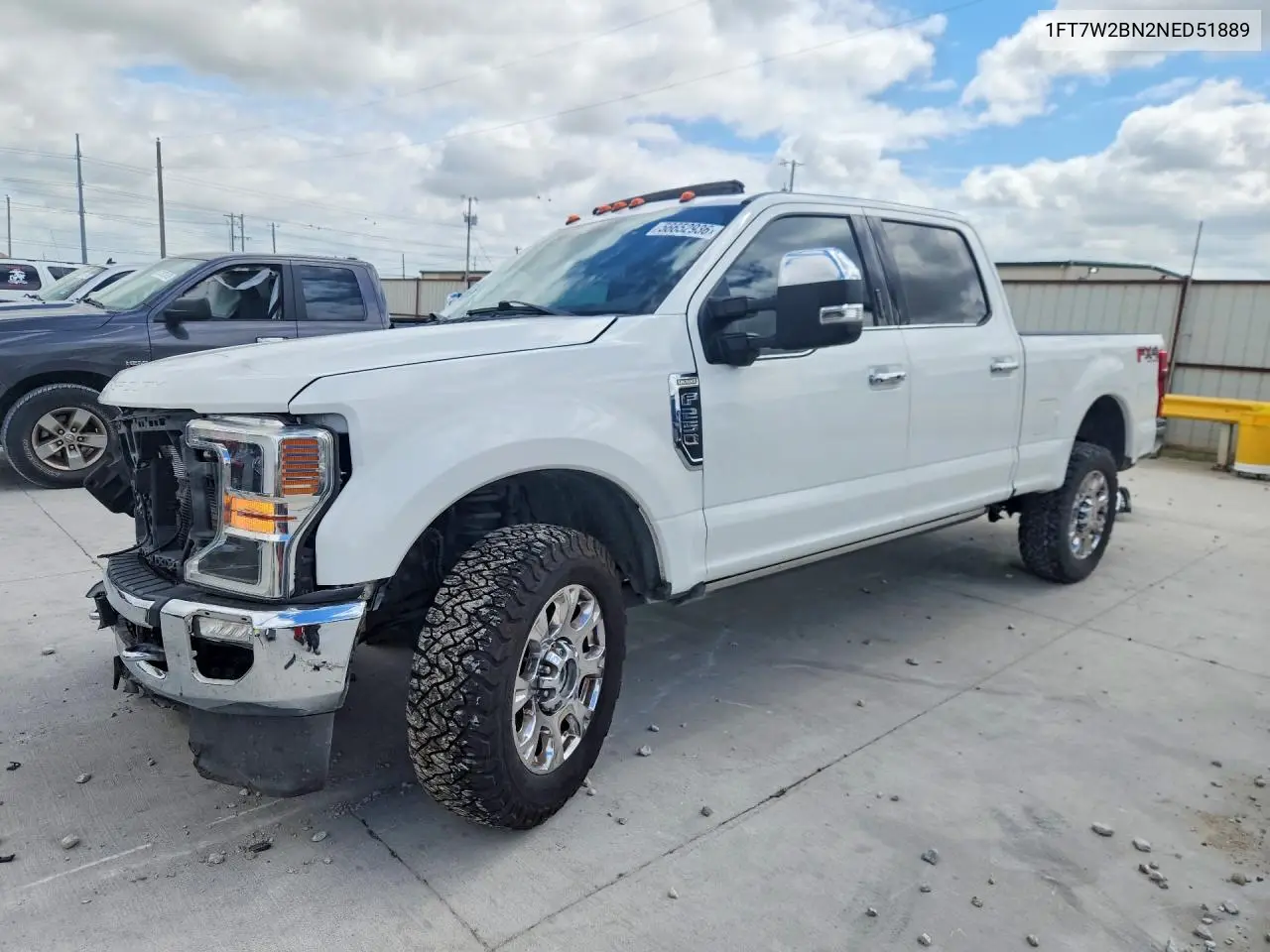 2022 Ford F250 Super Duty VIN: 1FT7W2BN2NED51889 Lot: 56652936