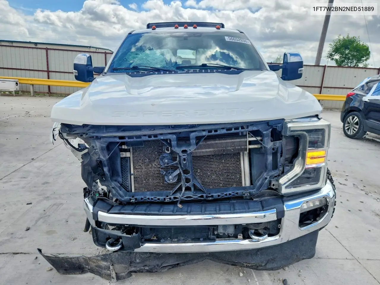 2022 Ford F250 Super Duty VIN: 1FT7W2BN2NED51889 Lot: 56652936