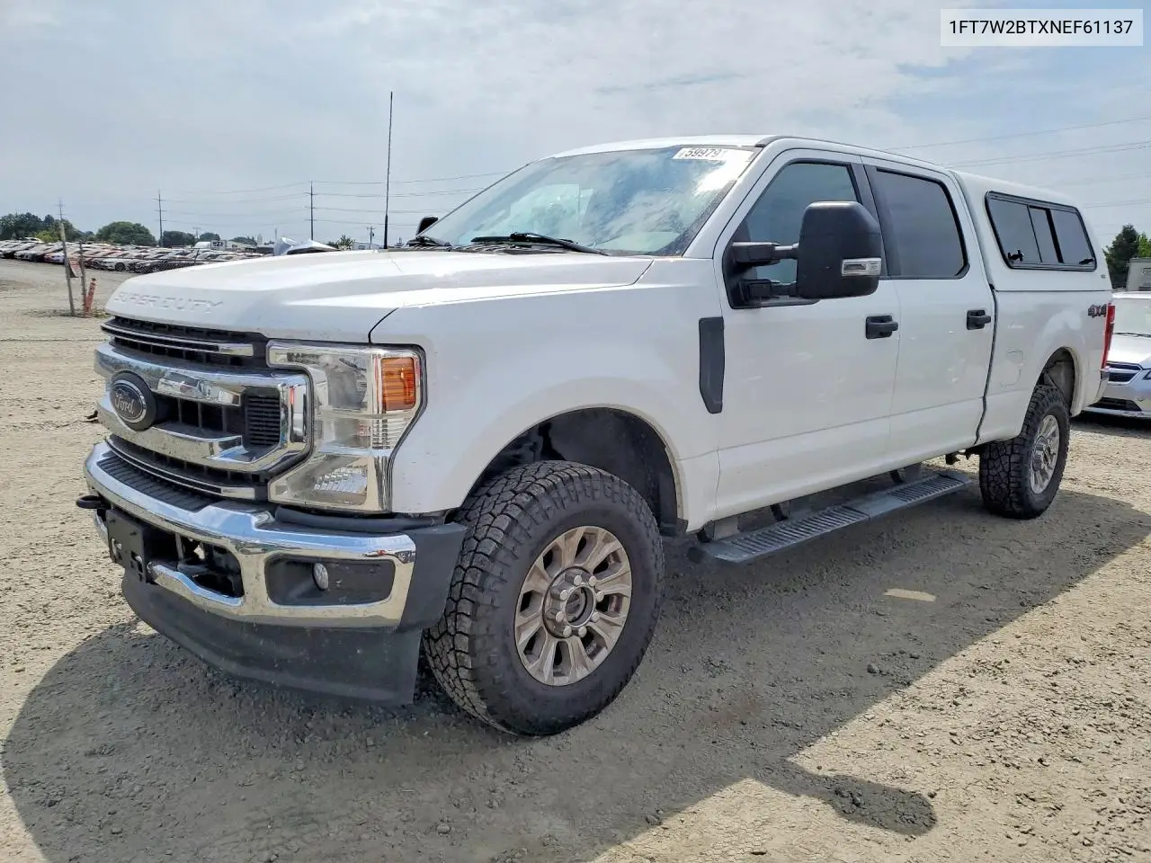 2022 Ford F250 Super Duty VIN: 1FT7W2BTXNEF61137 Lot: 59979146