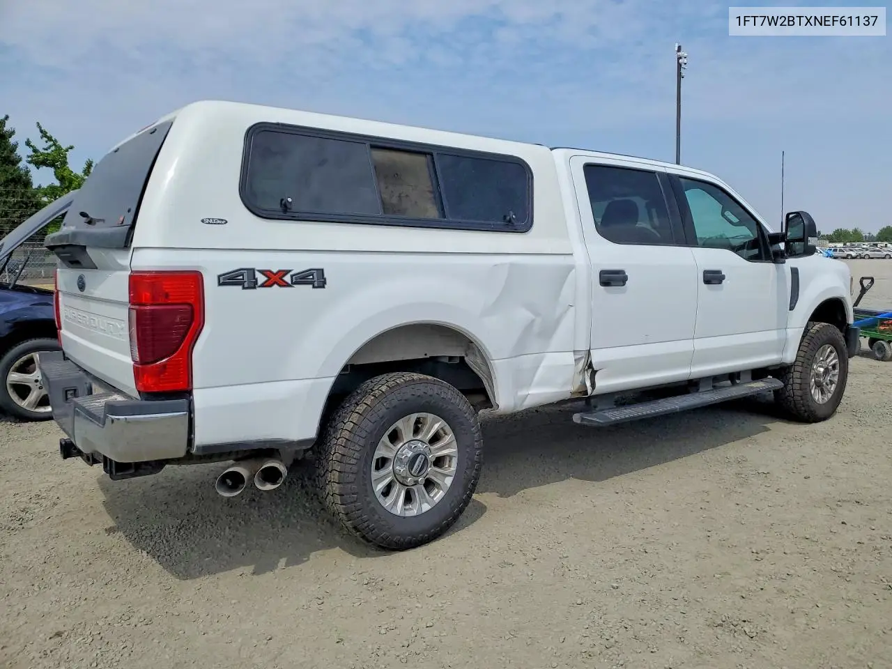 2022 Ford F250 Super Duty VIN: 1FT7W2BTXNEF61137 Lot: 59979146