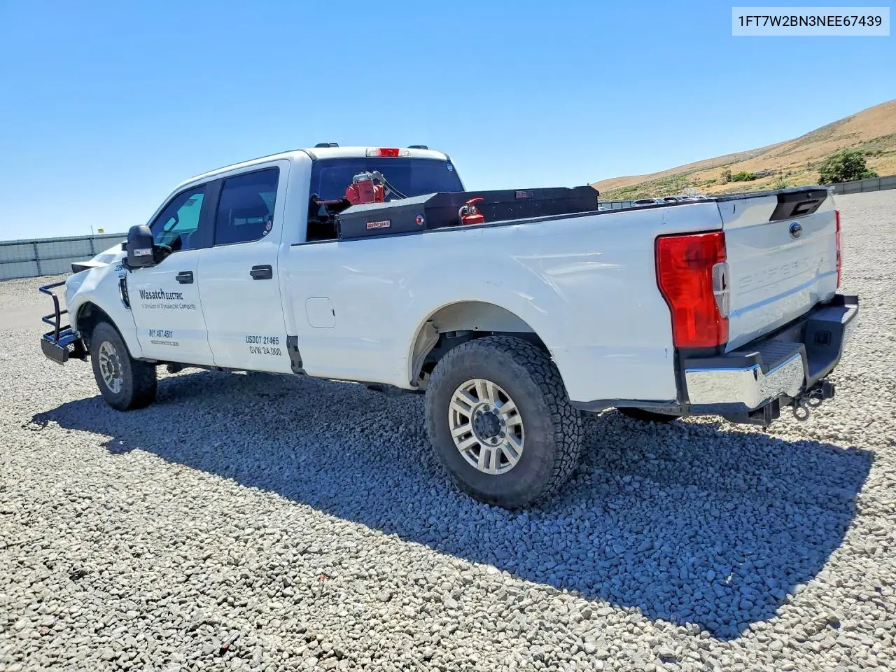 2022 Ford F250 Super Duty VIN: 1FT7W2BN3NEE67439 Lot: 61046706