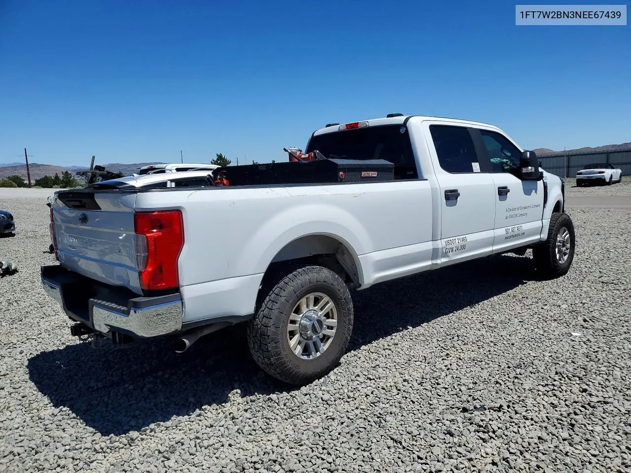 2022 Ford F250 Super Duty VIN: 1FT7W2BN3NEE67439 Lot: 61046706