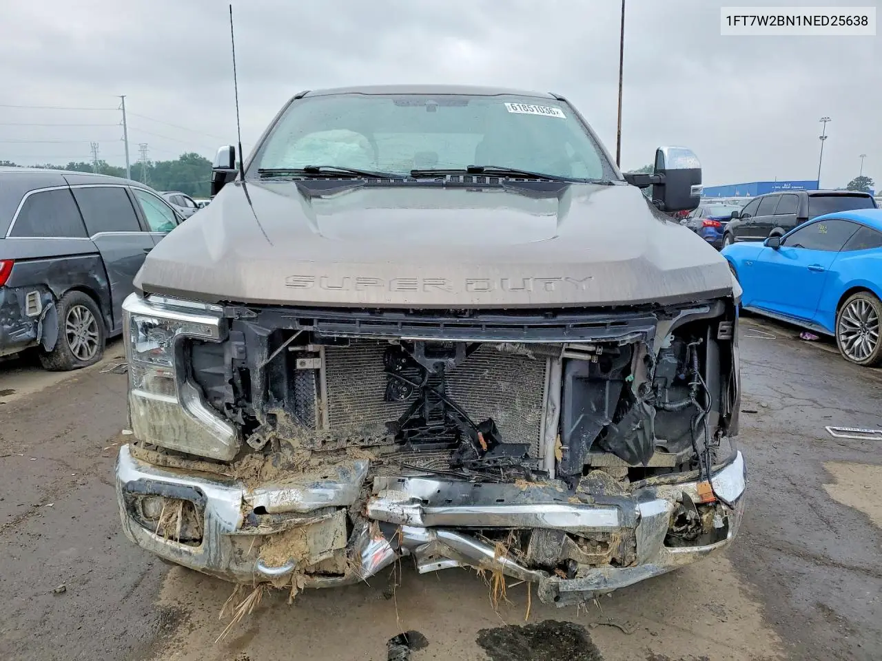 2022 Ford F250 Super Duty VIN: 1FT7W2BN1NED25638 Lot: 61851036
