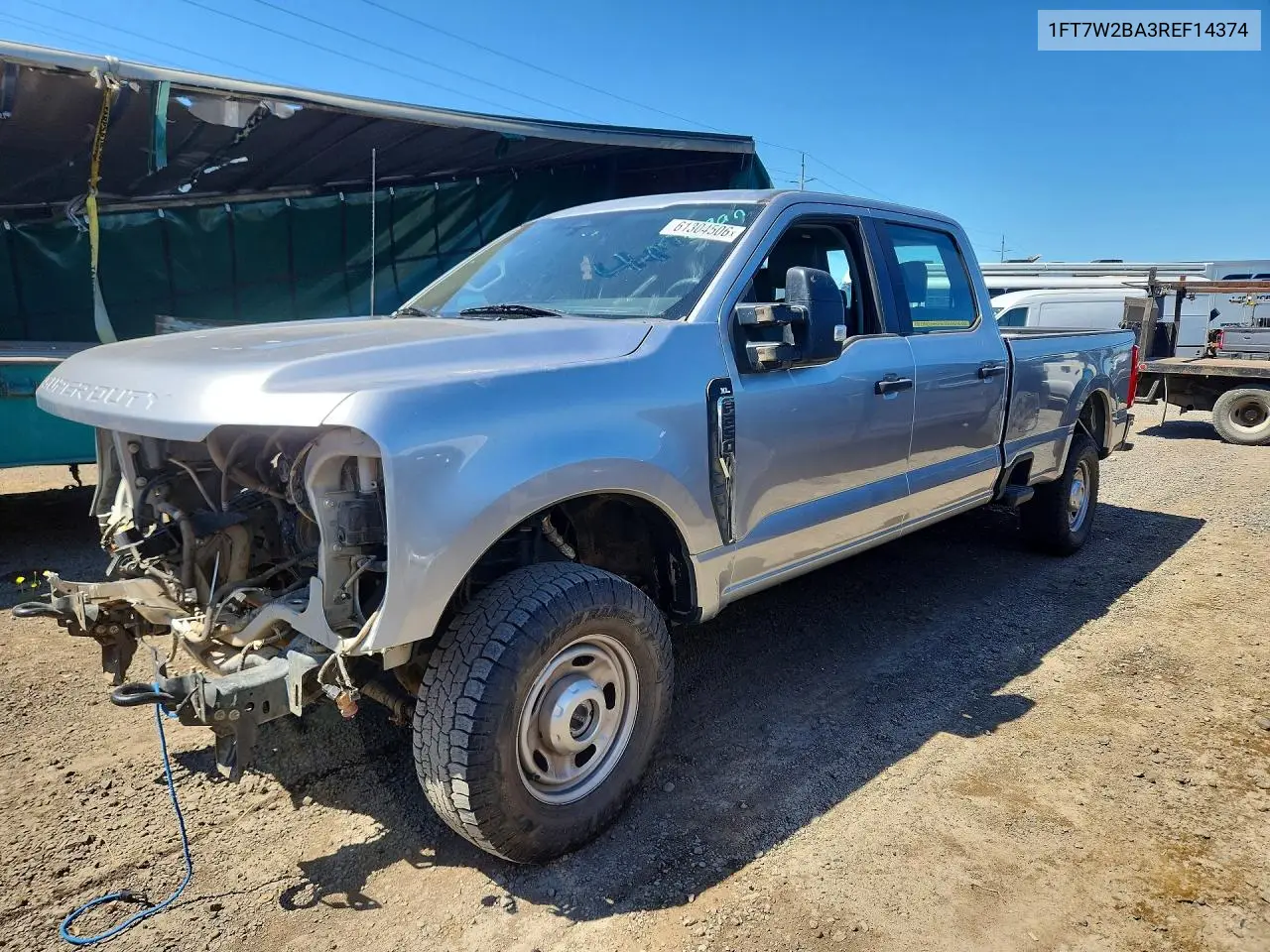 2024 Ford F250 Super Duty VIN: 1FT7W2BA3REF14374 Lot: 61304506
