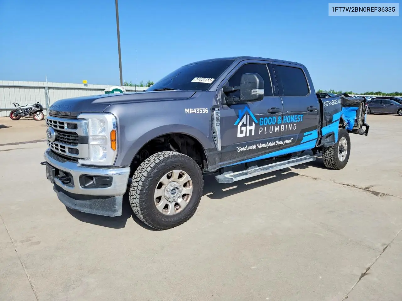 2024 Ford F250 Super Duty VIN: 1FT7W2BN0REF36335 Lot: 61620736