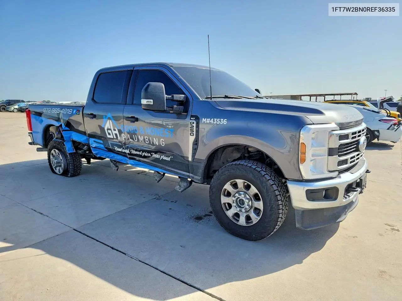 2024 Ford F250 Super Duty VIN: 1FT7W2BN0REF36335 Lot: 61620736
