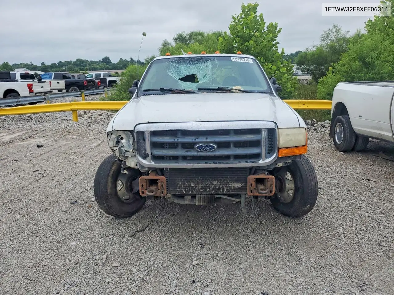 1999 Ford F350 Super Duty VIN: 1FTWW32F8XEF06314 Lot: 60180716