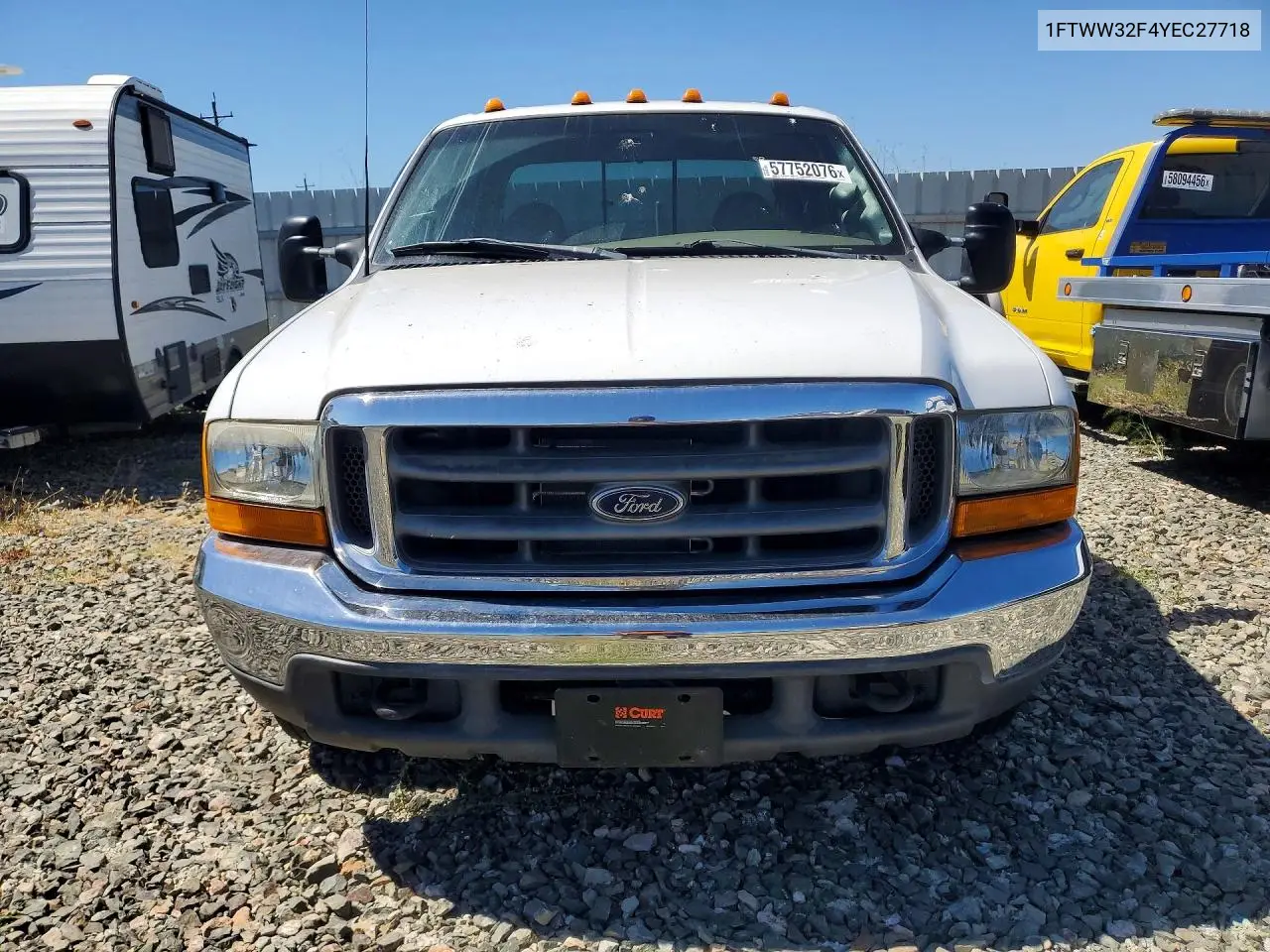 2000 Ford F350 Super Duty VIN: 1FTWW32F4YEC27718 Lot: 57752076