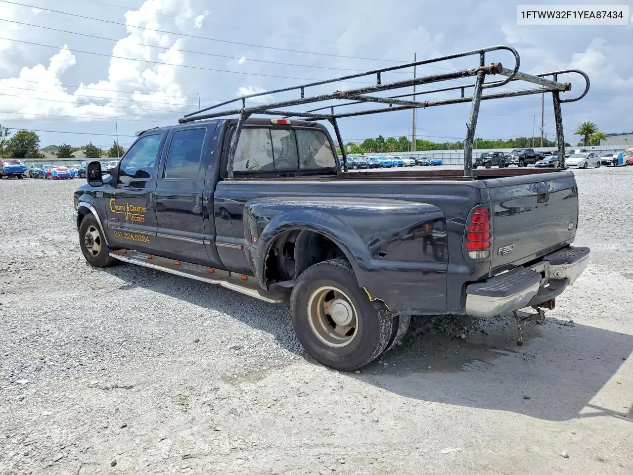 2000 Ford F350 Super Duty VIN: 1FTWW32F1YEA87434 Lot: 59643866