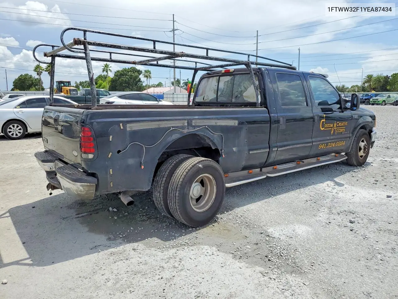 2000 Ford F350 Super Duty VIN: 1FTWW32F1YEA87434 Lot: 59643866